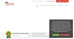 Desktop Screenshot of mentornachhilfe.de